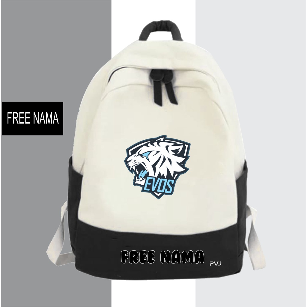 Tas Anak Sekolah sd Logo Evos Gaming E-sport Laki Laki dan Perempuan