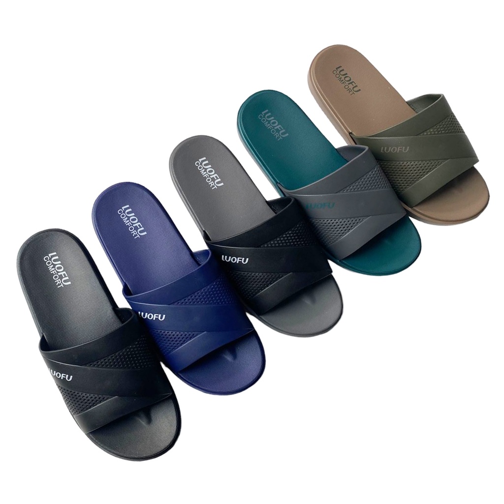 LUOFU Sendal Kokop Jelly Karet Pria E6208-BM [G04]