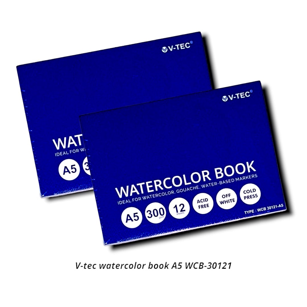 

BUKU GAMBAR CAT AIR GOUACHE WATERCOLOR BOOK A5 ISI 12'S 300 GRAM