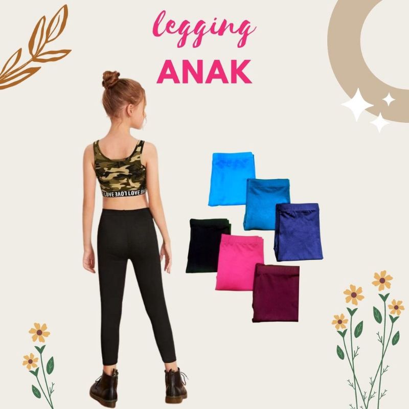 LEGGING ANAK POLOS WARNA 12 TAHUN / LEGGING PANJANG ANAK REMAJA POLOS / LEGGING POLOS ANAK PEREMPUAN