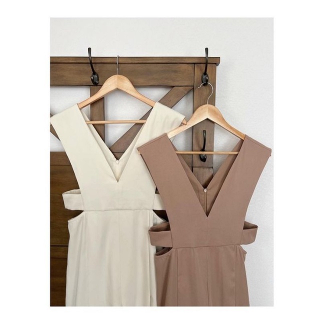 AOKA OVERALL / SKIRT JUMPER V-NECk / OVERALL JEPANG / OVERALL KOREAN / S