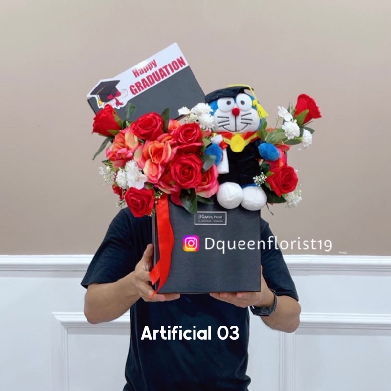Artificial 03 Bunga Graduation Pembukaan Ultah Selametan Anniversary plastik
