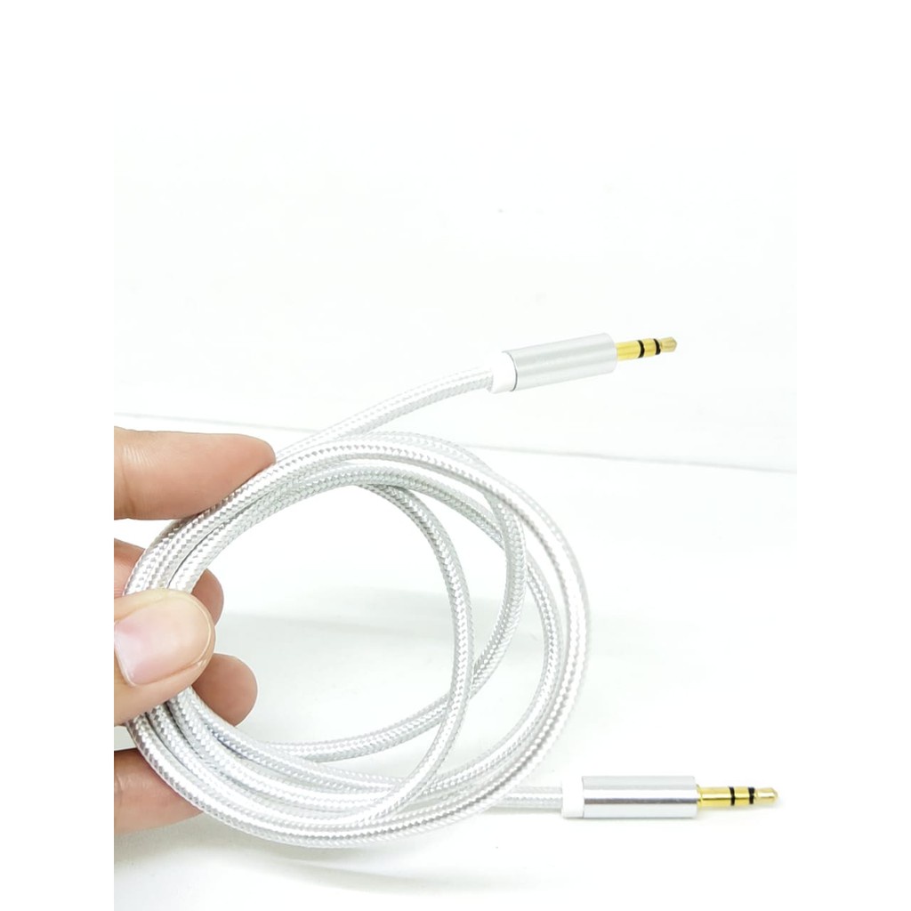 Kabel AUX PHILIPS Tali Sepatu 1 Line 100cm Auxiliary Cable 3.5mm Male to Male Headphone Jack