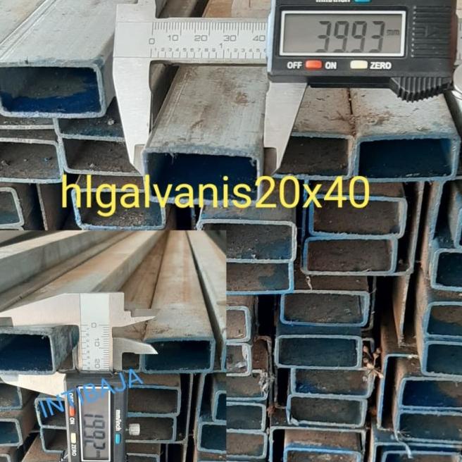 BESI HOLLOW GALVANIS 20 x 40 x 1,5mm x 6M (kotak FULL)