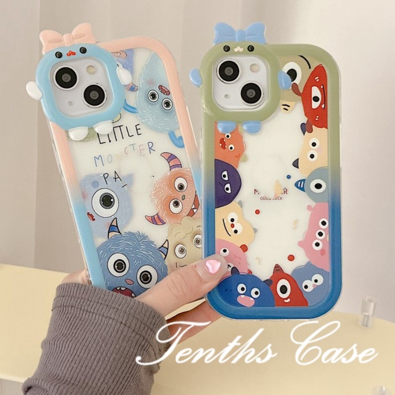 Redmi Note12 10C 9A 9C 9T Note 11 Pro+10 Pro 9T Mi12 Poco M4 Pro X3 GT Lovely Berambut Panjang Monster Phone Case Soft Cover Pelindung