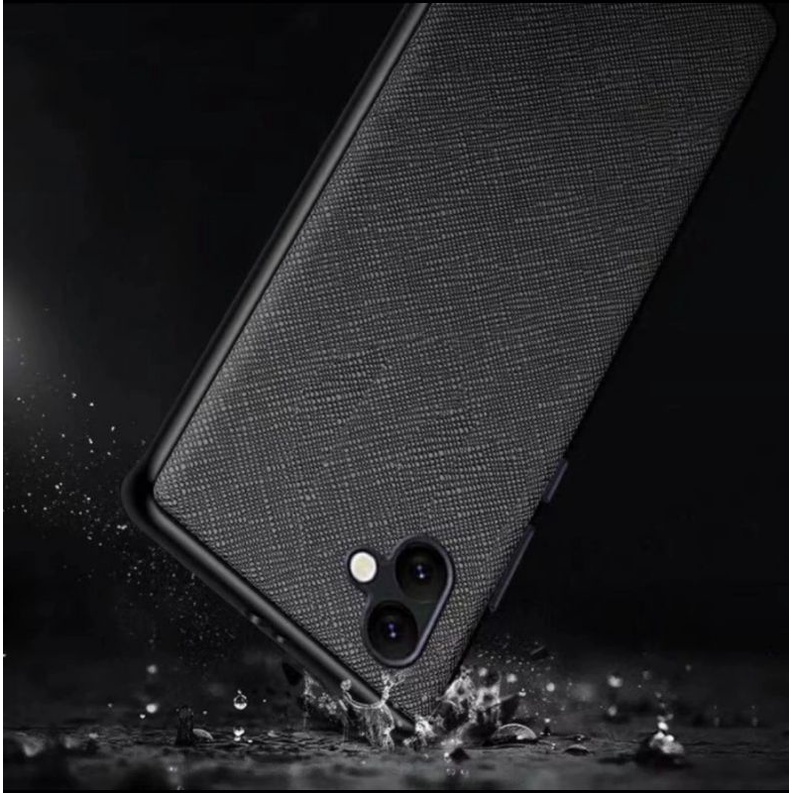 Samsung A04 A04s case canvas cross pattern premium case