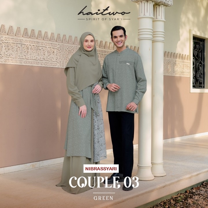 Jual BAJU MUSLIM COUPLE AMMAR DAN AISYAH / BAJU COUPLE HAITWO TERBARU