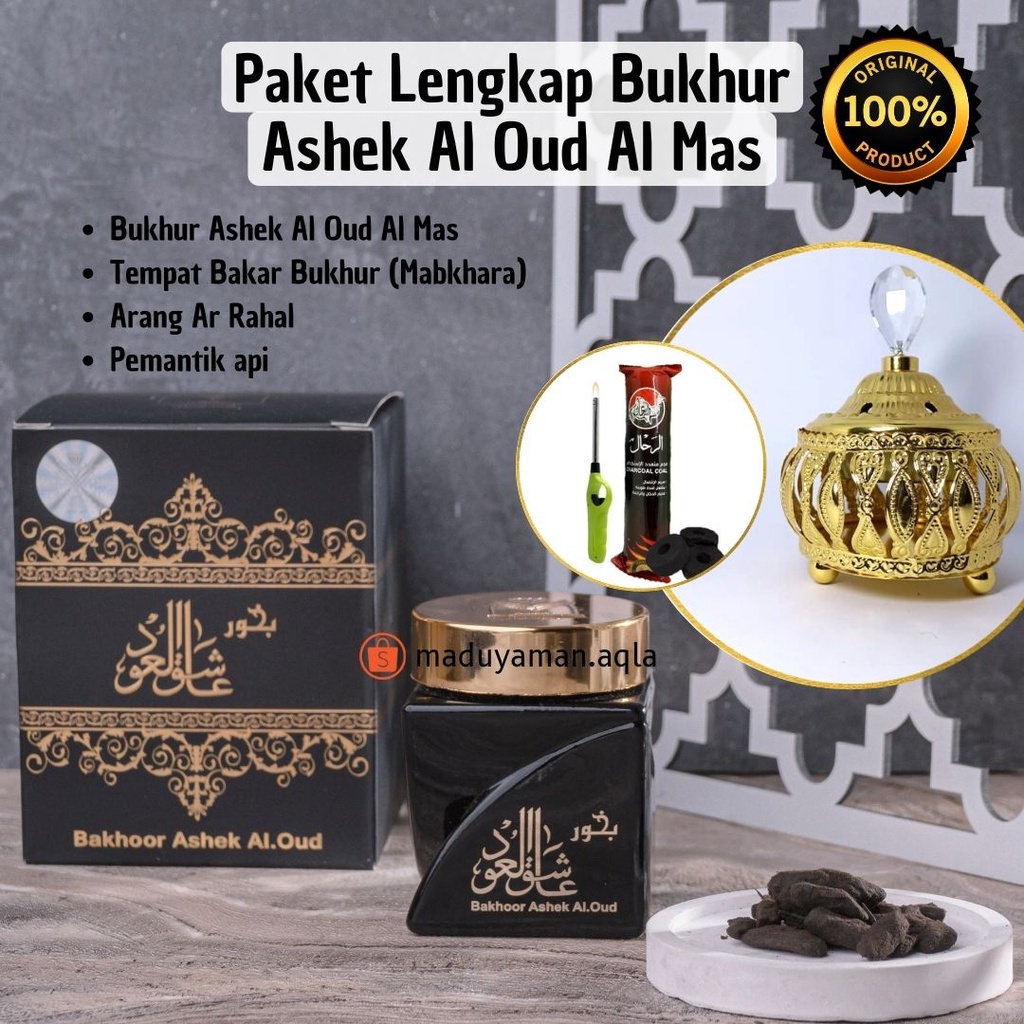 Jual BUKHUR ASHEK AL OUD AL MAS BUKHOOR ARAB PENGHARUM RUANGAN BAKHOOR