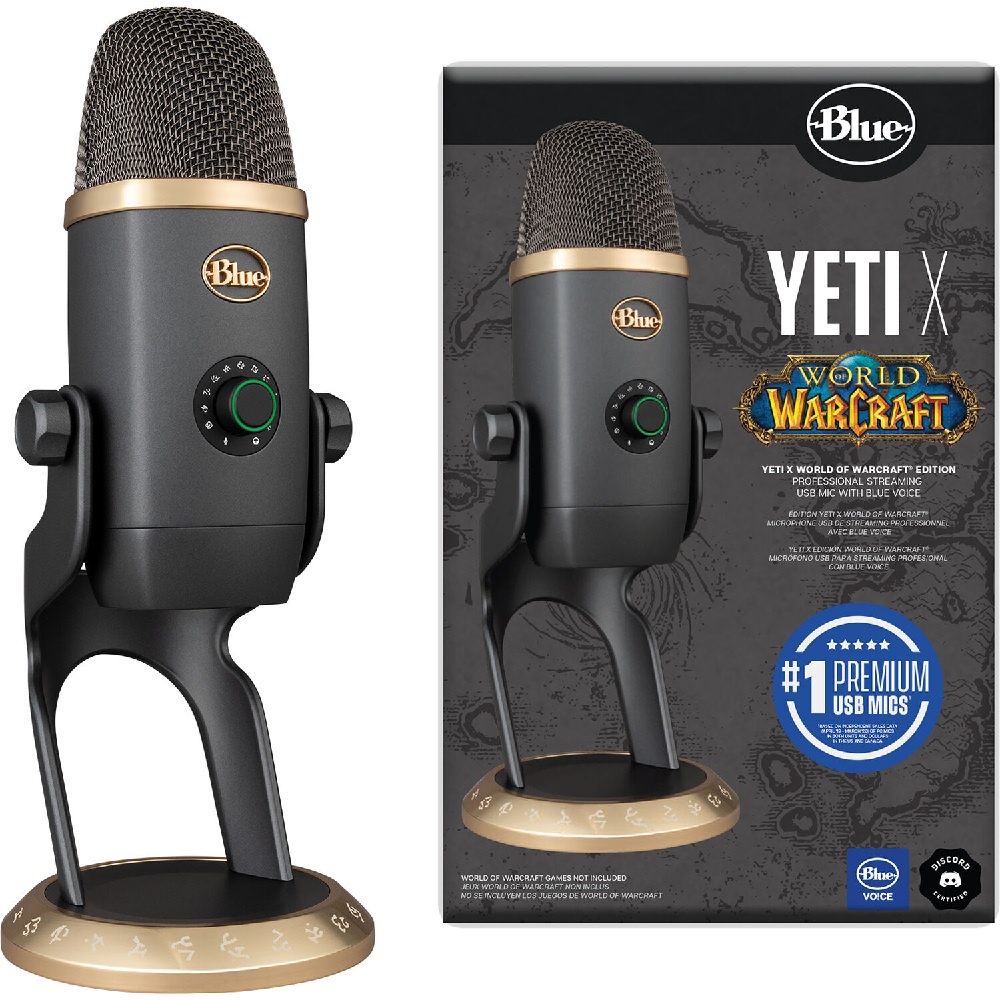 BLUE Microphones YETI X - WORLD OF WARCRAFT Edition - Professional USB Condenser Microphones - Mikrofon Condenser Terbaru Hasil Kolaborasi dengan WORLD OF WARCRAFT