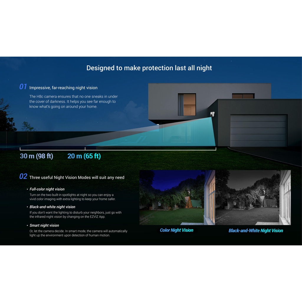 Ezviz H8C 2MP Smart Home Outdoor CCTV Ip Camera