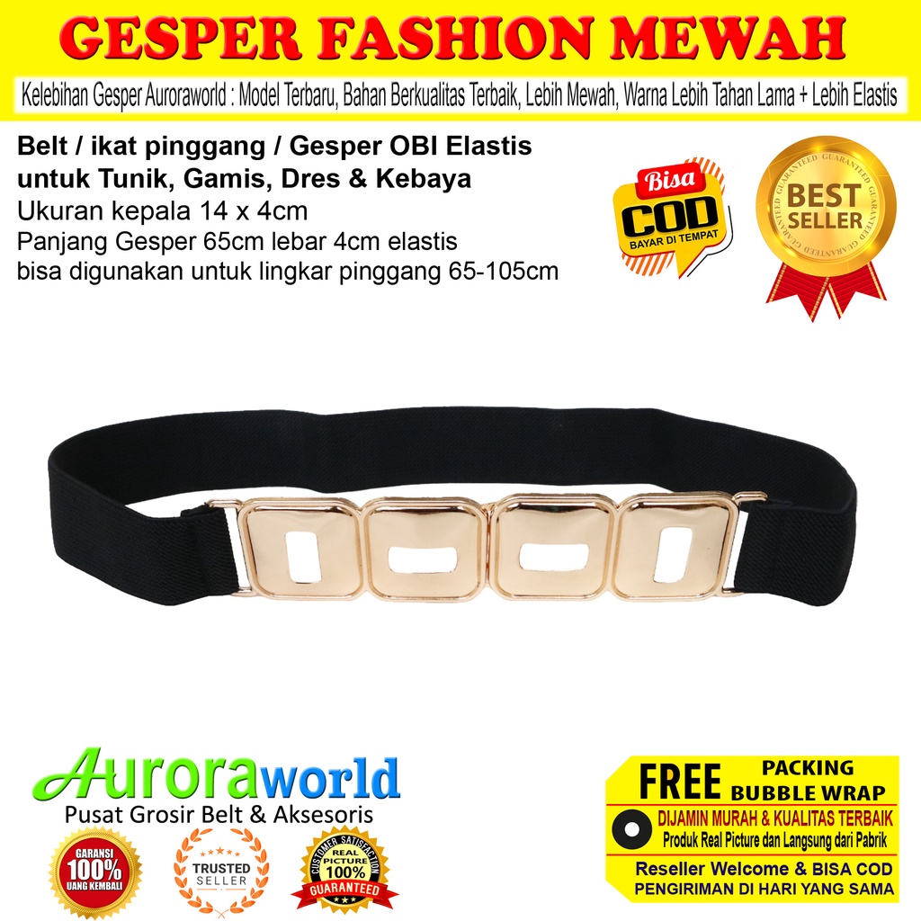 AURORAWORLD GESPER OBI KARET UNTUK DRESS GAMIS TUNIK IKAT PINGGANG CEWEK FASHION TERBARU UNTUK HIJAB TUNIK BELT KARET ELASTIS WANITA TERMURAH TERLARIS bisa COD