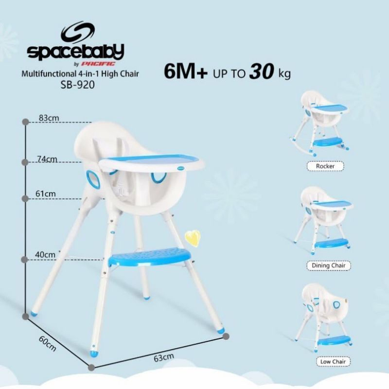 Meja Makan Bayi spacebaby SB 920