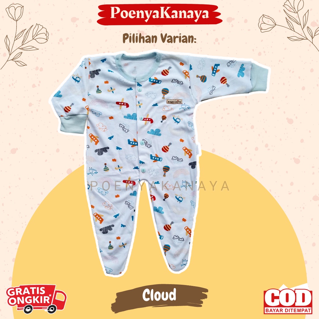 Chiyo Sleepsuit Bayi TUTUP Kaki 0-6 Bulan SNI TANPA Topi KD19