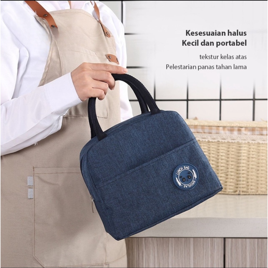 KEOLA - Kids Premium Cooler Bag General / Tas Bekal Makanan Anak / Cooler Bag Children Lunch Box Alu