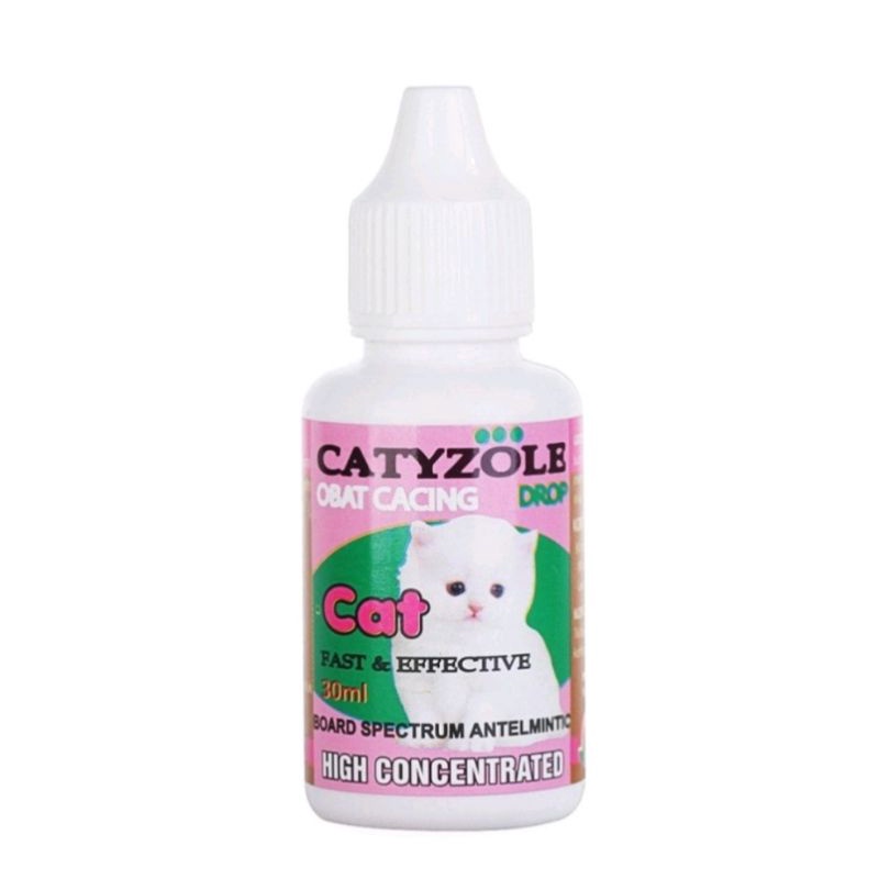 Catyzole drop obat cacing kucing