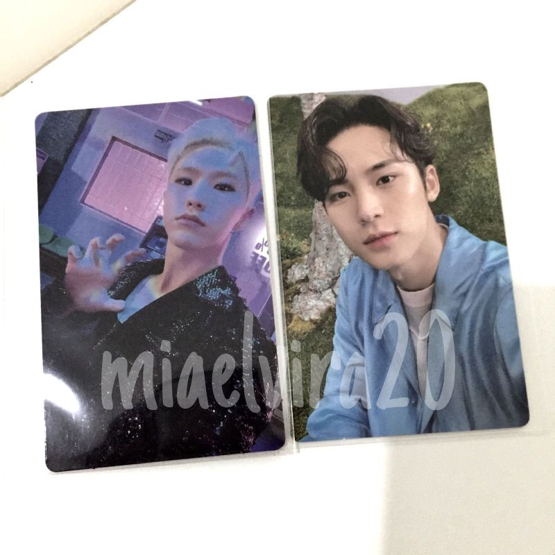 seventeen hoshi mingyu sector 17 new beginning bunga pob weverse ver photocard