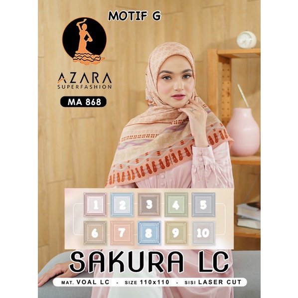 (PART 2) SEGIEMPAT MOTIF SAKURA LC