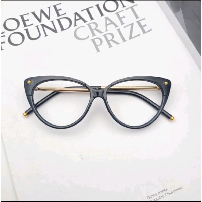 kacamata cat Eye bisa request minus normal clynder frame 93308