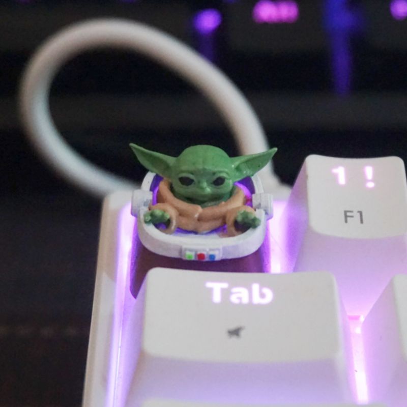 Artisan Keycaps/ Baby Yoda keycap mandalorian starwars
