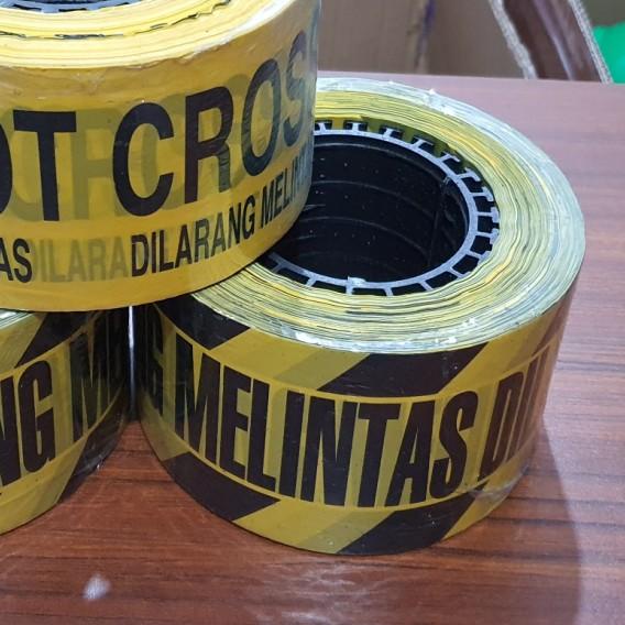 

police line 3x300 dilarang melintas/ baricade tape bertulisan