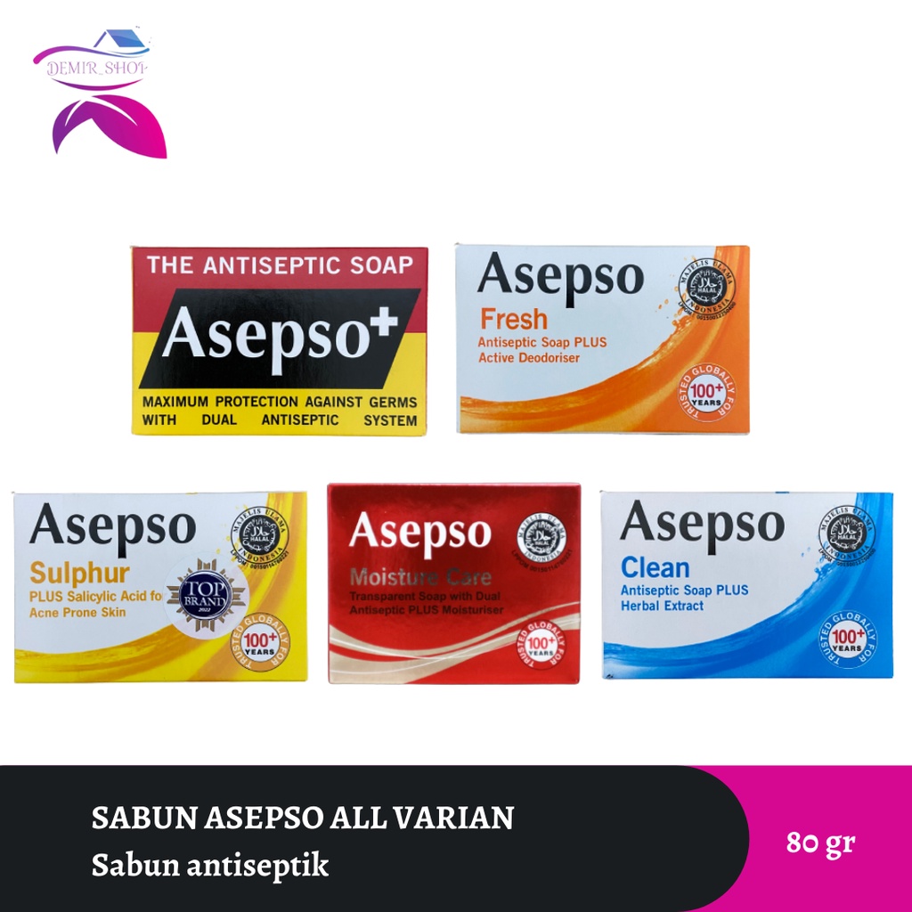 Sabun Batang Asepso 80 gr / Sabun Anitiseptic