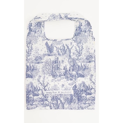 BENANG JARUM X COLLABORATORS - El Mar Minorca Foldable Bag - Blue