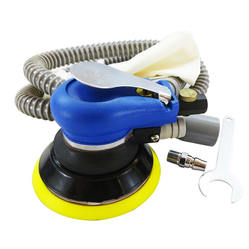 10000rpm Pneumatic Random Vacuum Air Sander Grinder Polisher Pneumatic Sander Self-Vacuum Palm Orbital Sander OKK