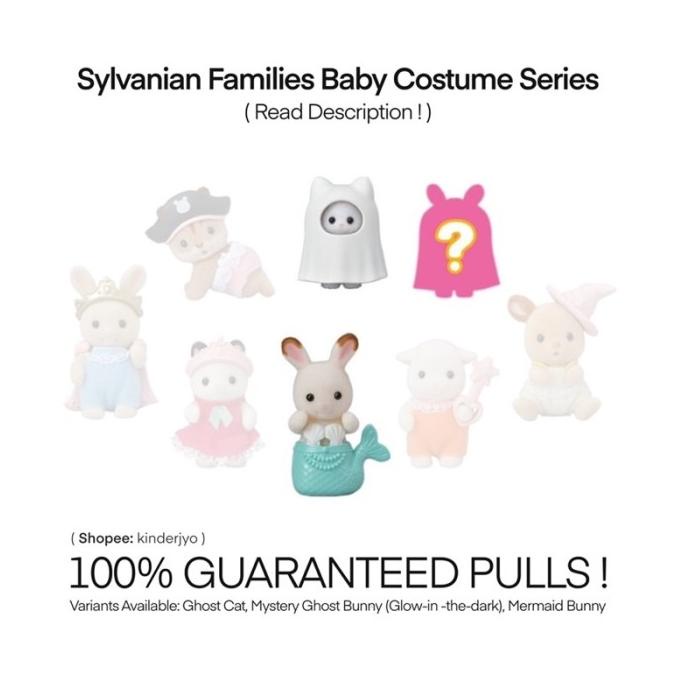 NS146 - Brand New Ghost Cat Mystery Bunny Mermaid Sylvanian Families B