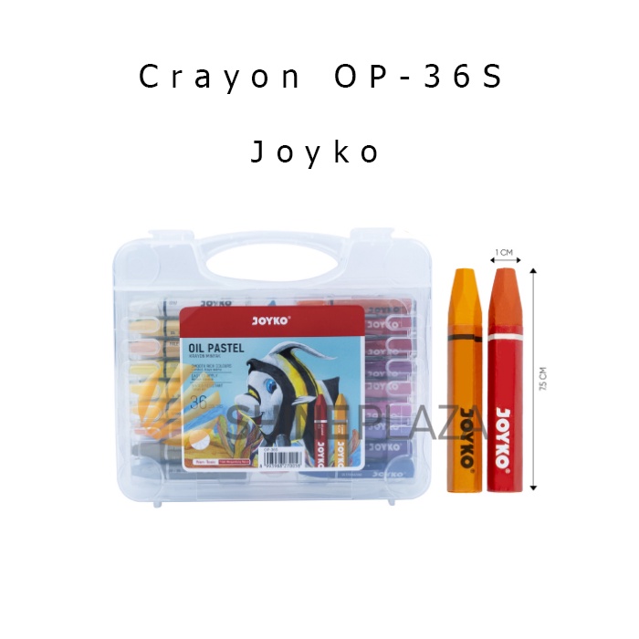 

Crayon Joyko Titi 36 Warna OP-36S - Oil Pastel Color Krayon Joyko