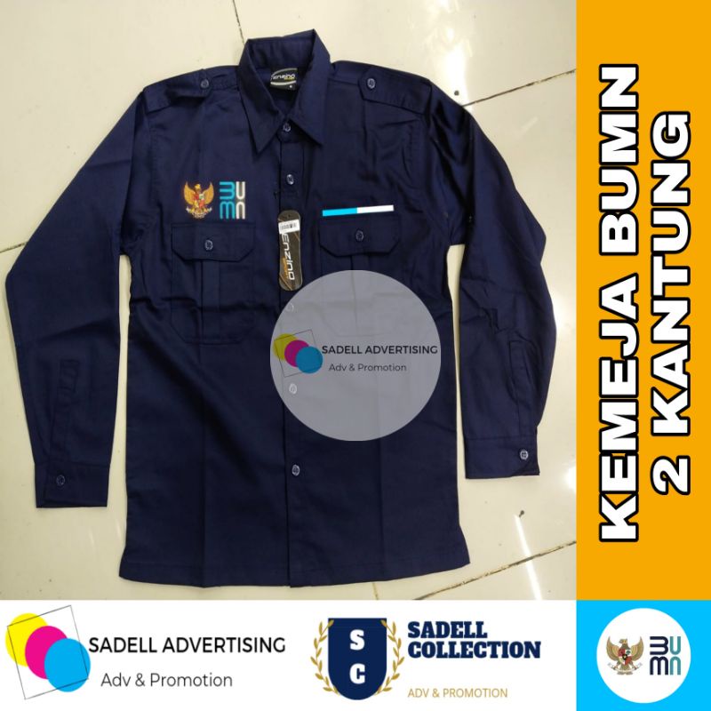 Jual Kemeja Bumn Kemeja Pdh Bumn Kemeja Pdl Bumn Biru Dongker Navy