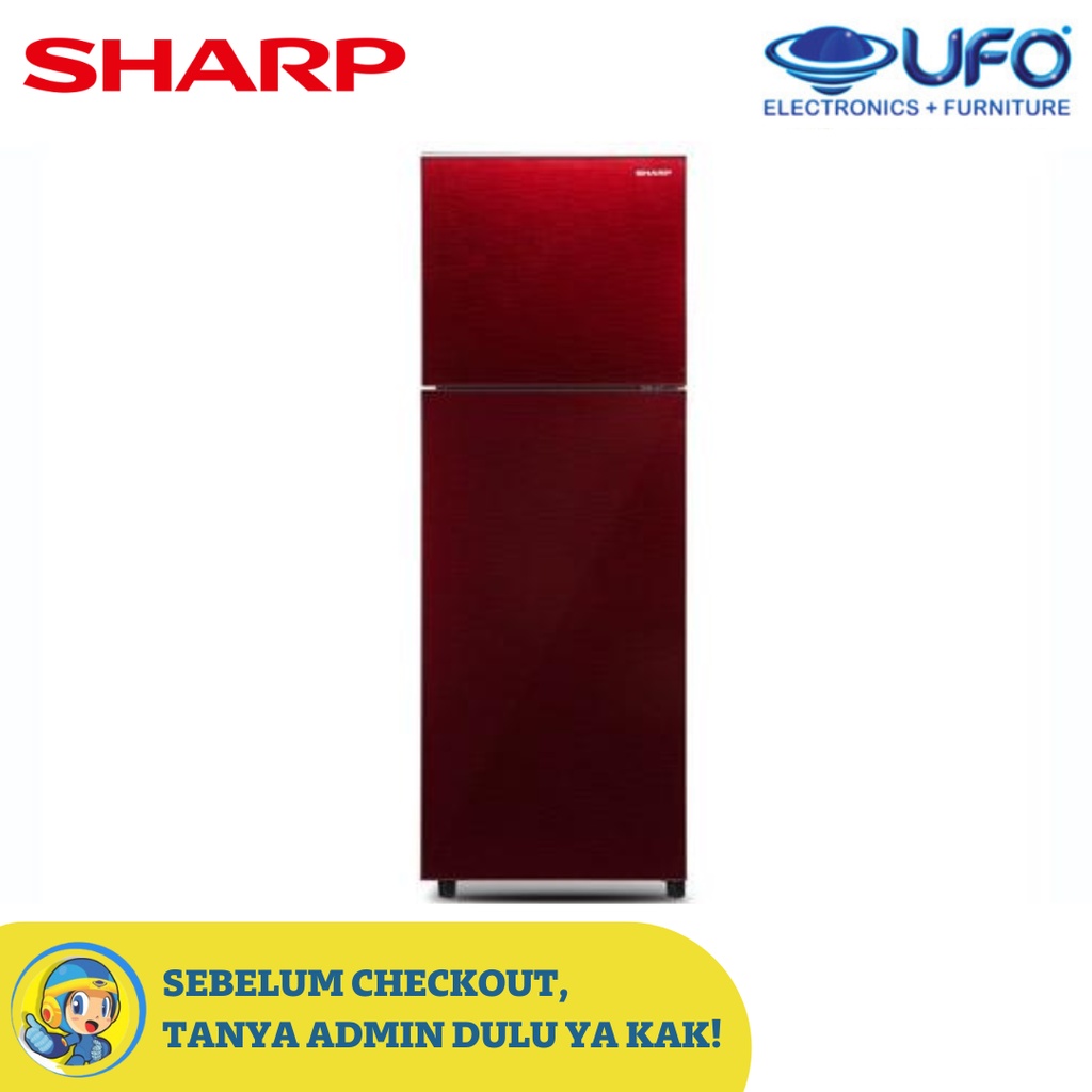 SHARP SJ326XGMR SJ326XGMS SJ326XGCP KULKAS LEMARI ES 2 PINTU