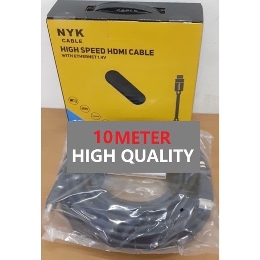 Cable HDMI with Ethernet NYK  1,4V 10 Meter