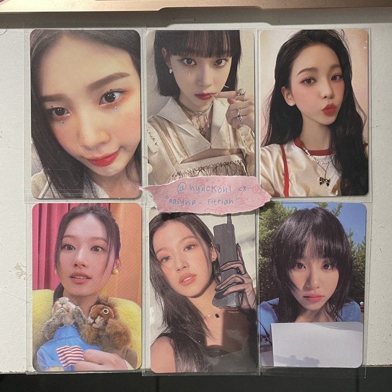 PC PHOTOCARD OFFICIAL AESPA TWICE RED VELVETJOY NUNMUL WINTER NUNMUL SYNK DIVE KARINA POUT SG2022 SA