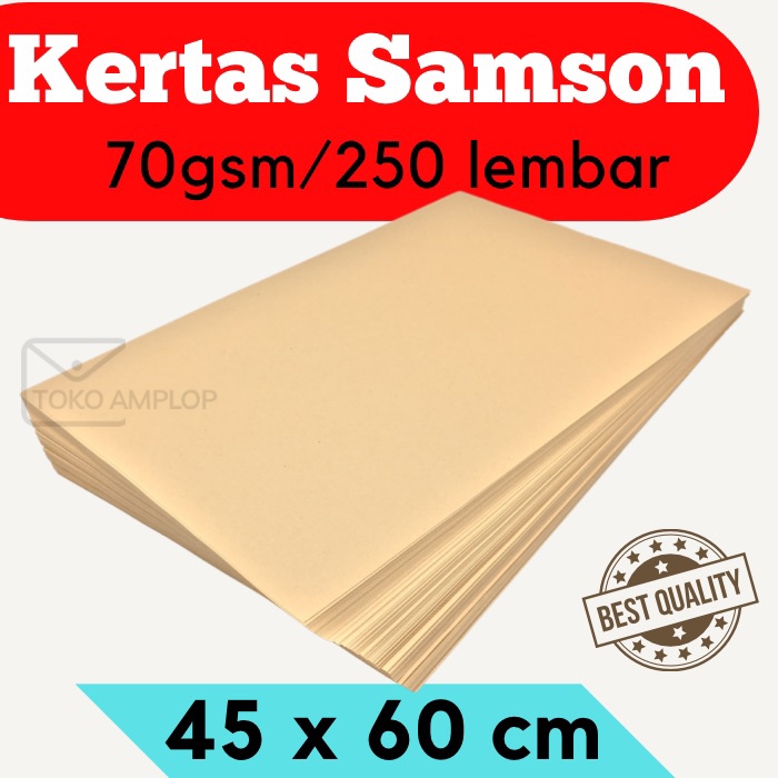 Jual KERTAS SAMSON 60x45/45x60 KRAFT/SAMSON CRAFT/KERTAS BUNGKUS ...