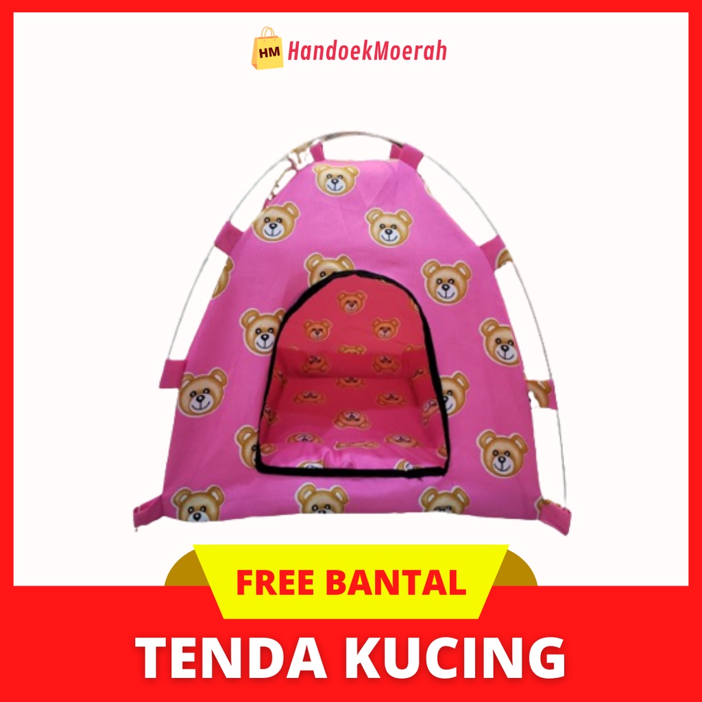 Tenda Kucing Anjing Murah Free Bantal Tempat Tidur Kucing