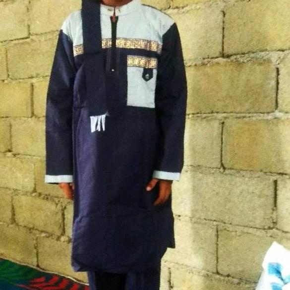 setelan koko anak laki laki baju muslim pakistan panjang usia 1-12 thn - navy, 1-2thn