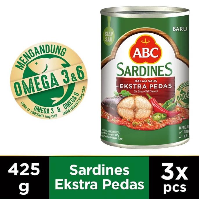 

ABC Sarden Saus Extra Pedas 425 g - Multi Pack 3 pcs