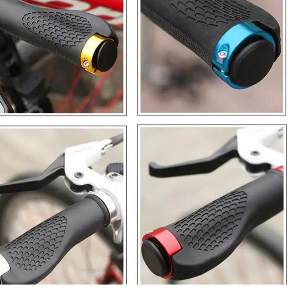 ✪ Handgrip Sepeda Hand Grip Sepeda MTB-Grip Stang Cycling Ergonomis-Bicycle Hand Grip げ