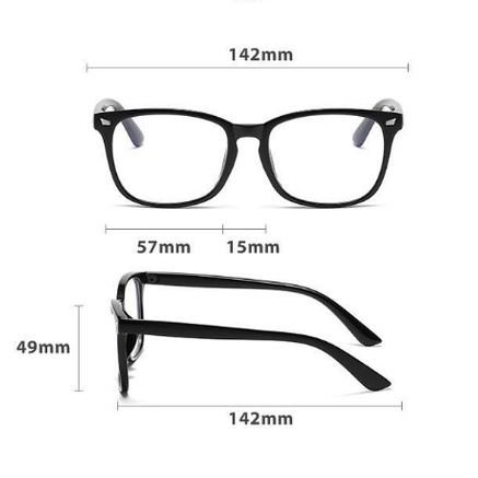 Kacamata Anti UV Radiasi Fashion Optik Sunglasses Wanita Frame Pria Tren Korea Murah