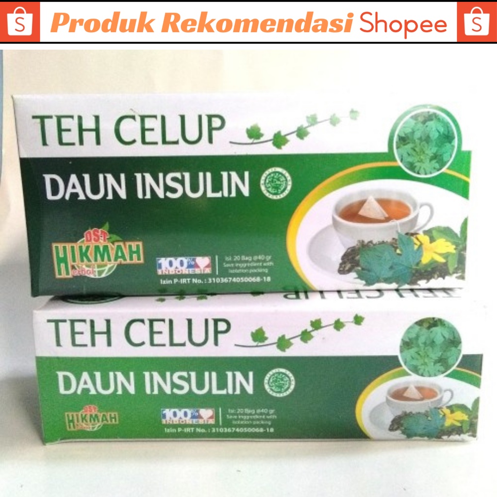 Teh Celup Daun Insulin Diabetes Original Asli