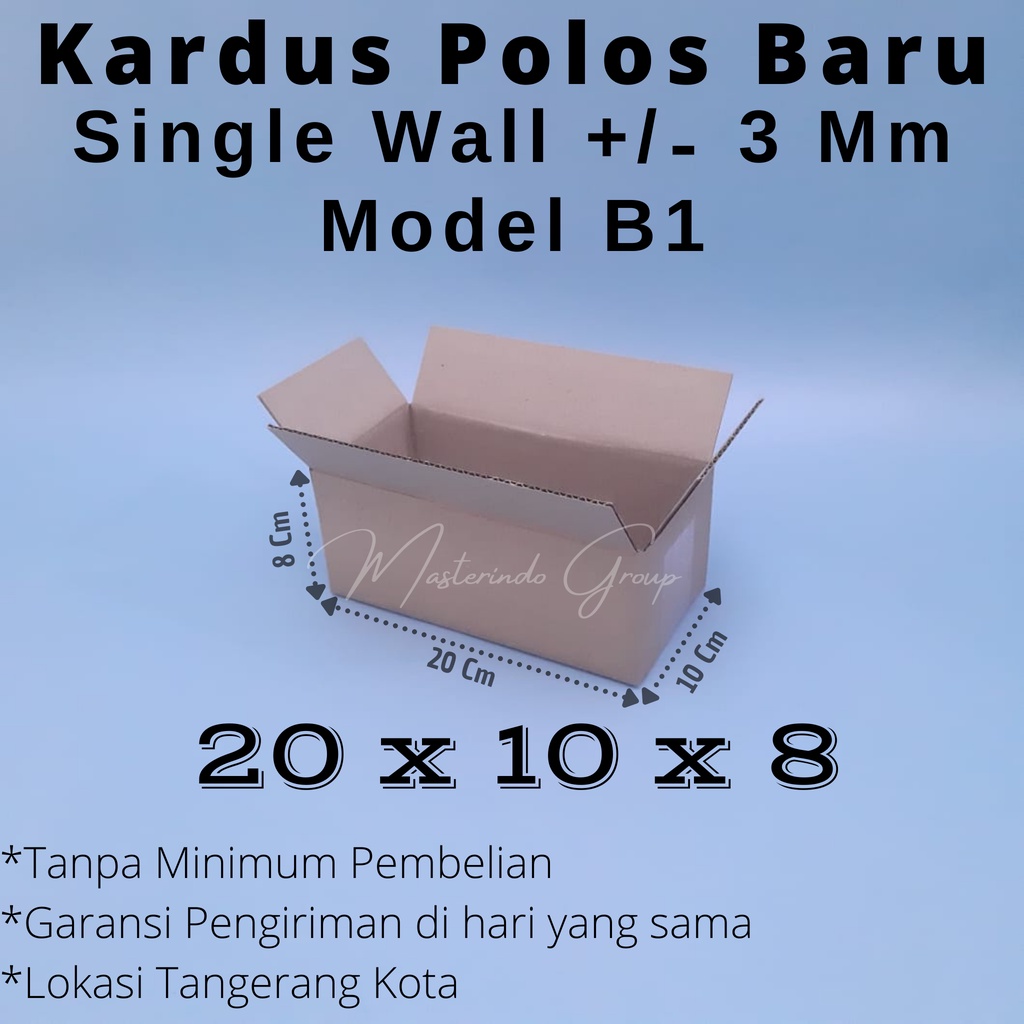 

Kardus Polos 20x10x8 Cm