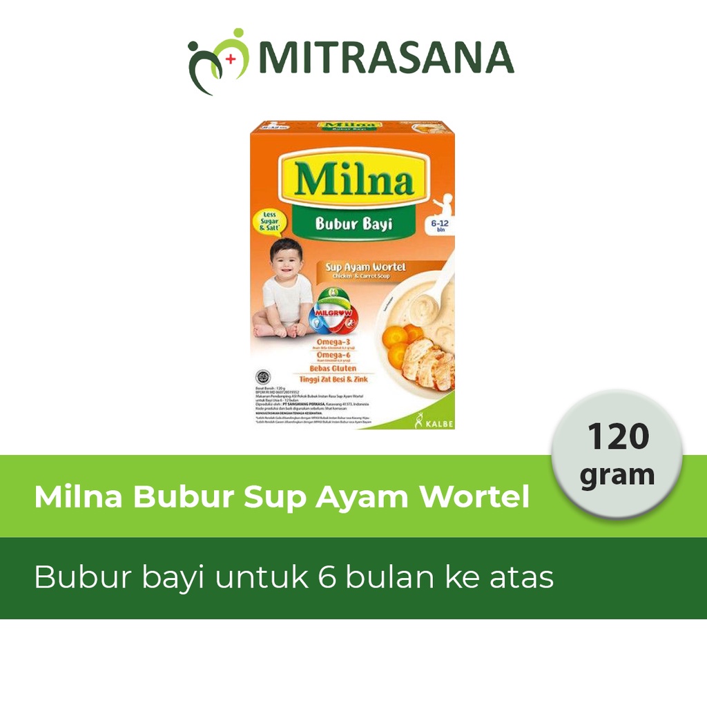 Milna Bubur Reguler 6 Bln Sup Ayam Wortel Labu 120gr