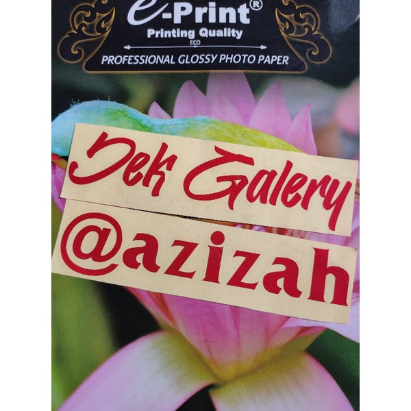 PROMO!! STIKER CUTTING REFLEKTIF MERAH BISA CUSTOM KATA SESUAI KEINGINAN KAMU.