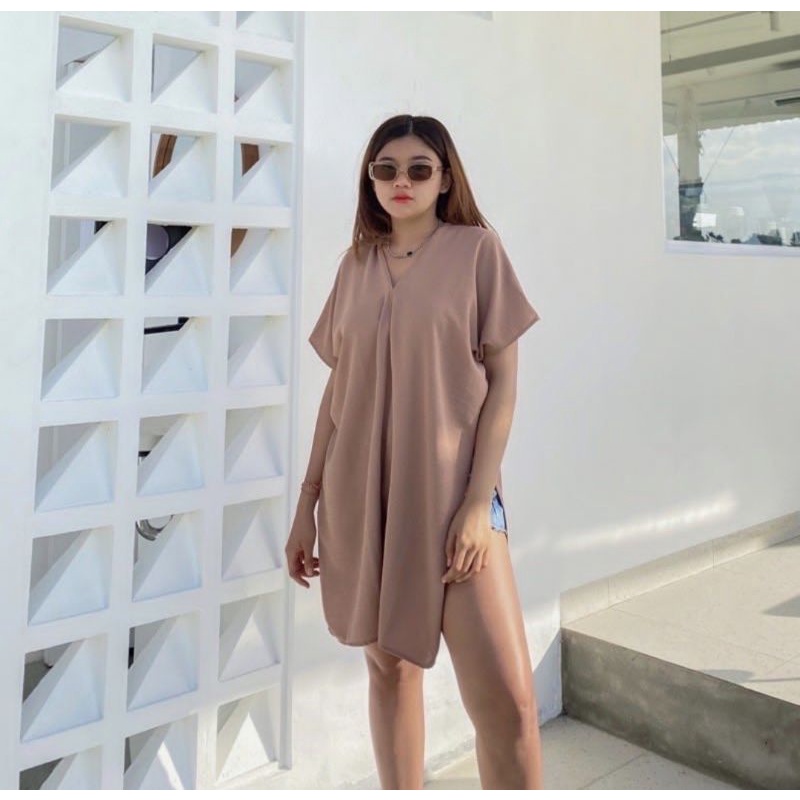 NAGITA LONG SQUERE BLOUSE CRINKLE AIRFLOW PREMIUM NINA ATASAN OVERSIZED