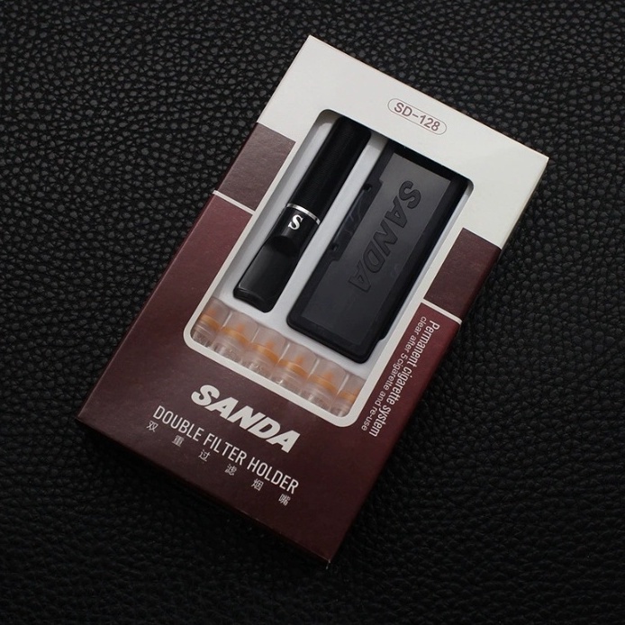 Hot Promo! 1 Set Pipa Rokok + Saringan Sanda Holder Baru SD - 128