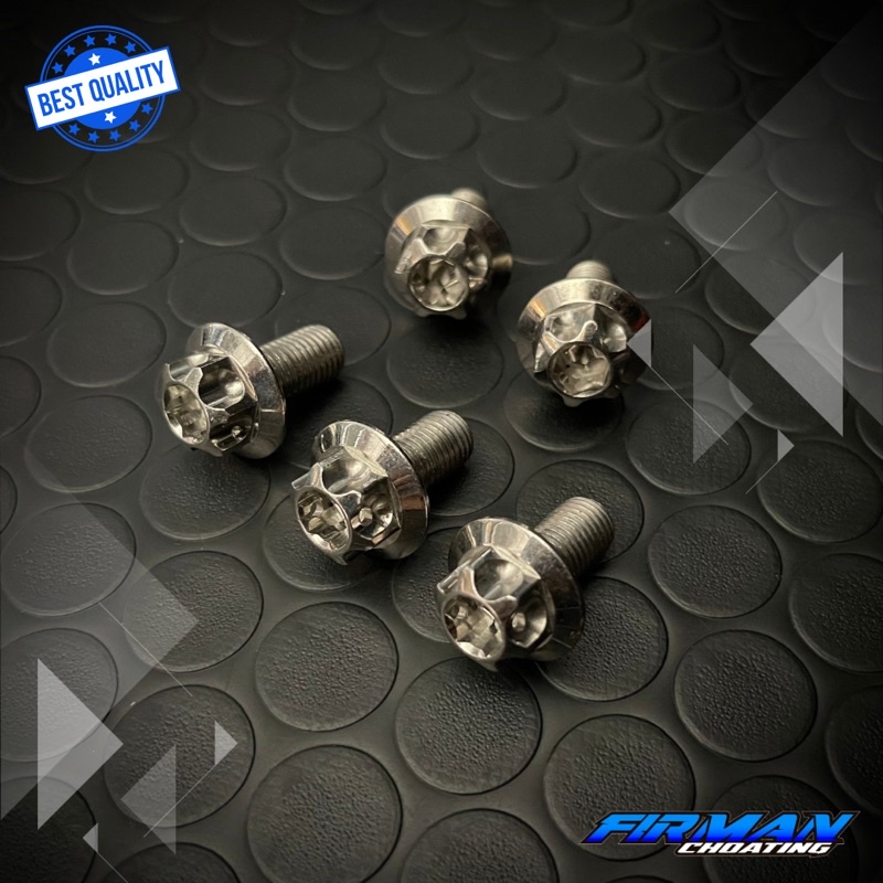PROBOLT BAUT FOOTSTEP BELAKANG F1ZR M10x20 DRAT 14 2CM 1 KUNCI &amp; 2 KUNCI (Harga 1 Biji)