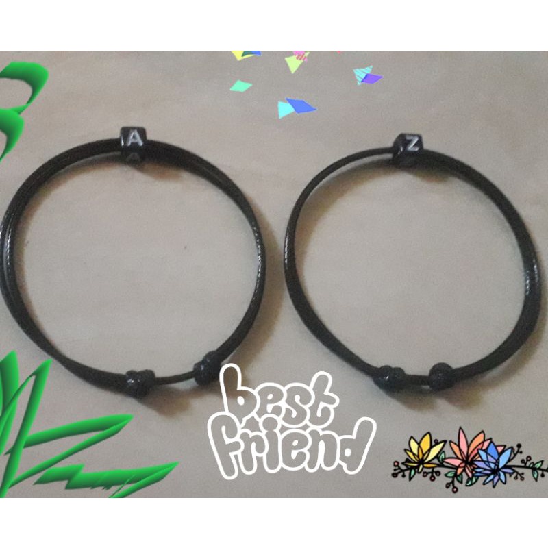 gelang huruf inisial paket 26 huruf A sampai Z