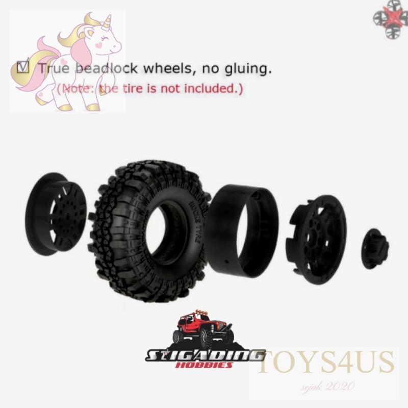 Toys4Us - VELG BEADLOCK 1.9 SCX10 AXIAL RC4WD MN86KS