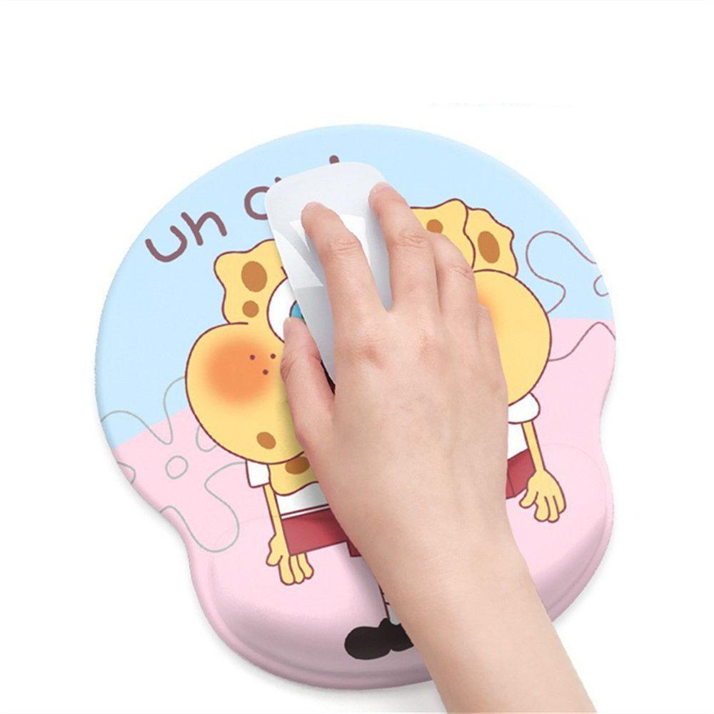 Dllencase Alas Mouse Pad Ergonomis Komputer Notebook Keyboard Mouse Mat Sponge Bobes SpongeBobes A336