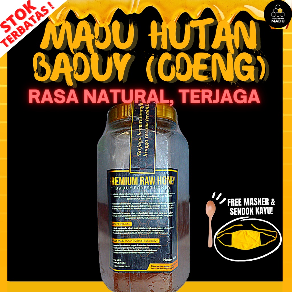 

MADU ODENG HUTAN BADUY (APIS DORSATA) BUAT ANAK AGAR SEMAKIN CERDAS DAN BERKREASI 250GR